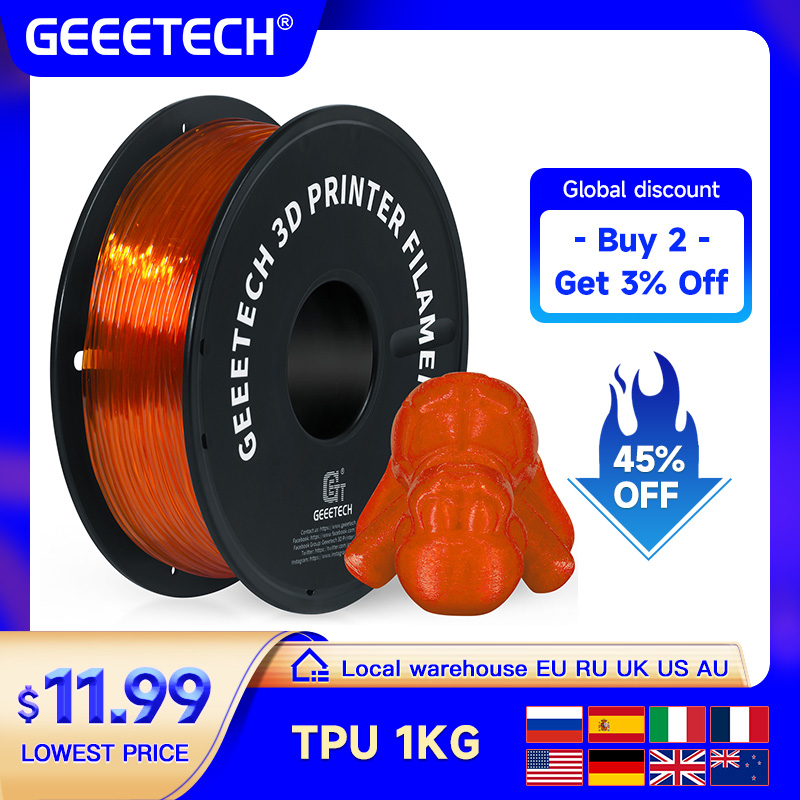 طابعة GEEETECH TPU ثلاثية الأب - مراجعة 3D Printing Nylon وسعره