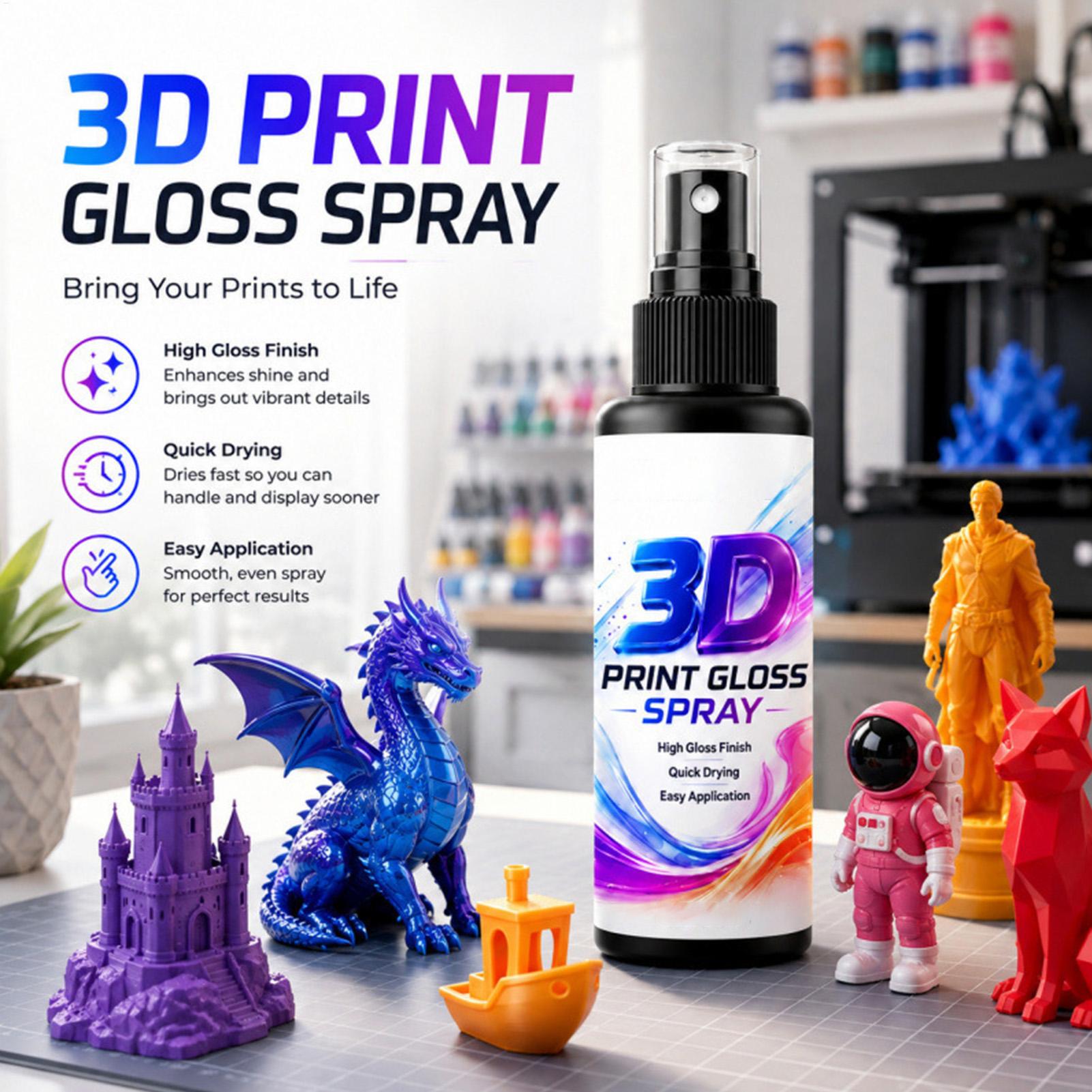 بخاخ لمعان ثلاثي الأبعاد 50/10 - مراجعة 3D Printing Bambu Lab وسعره